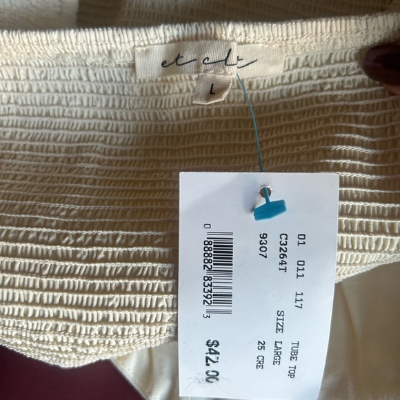 NWT Vanilla Sky cotton corset crop top sz large - Picture 3 of 3